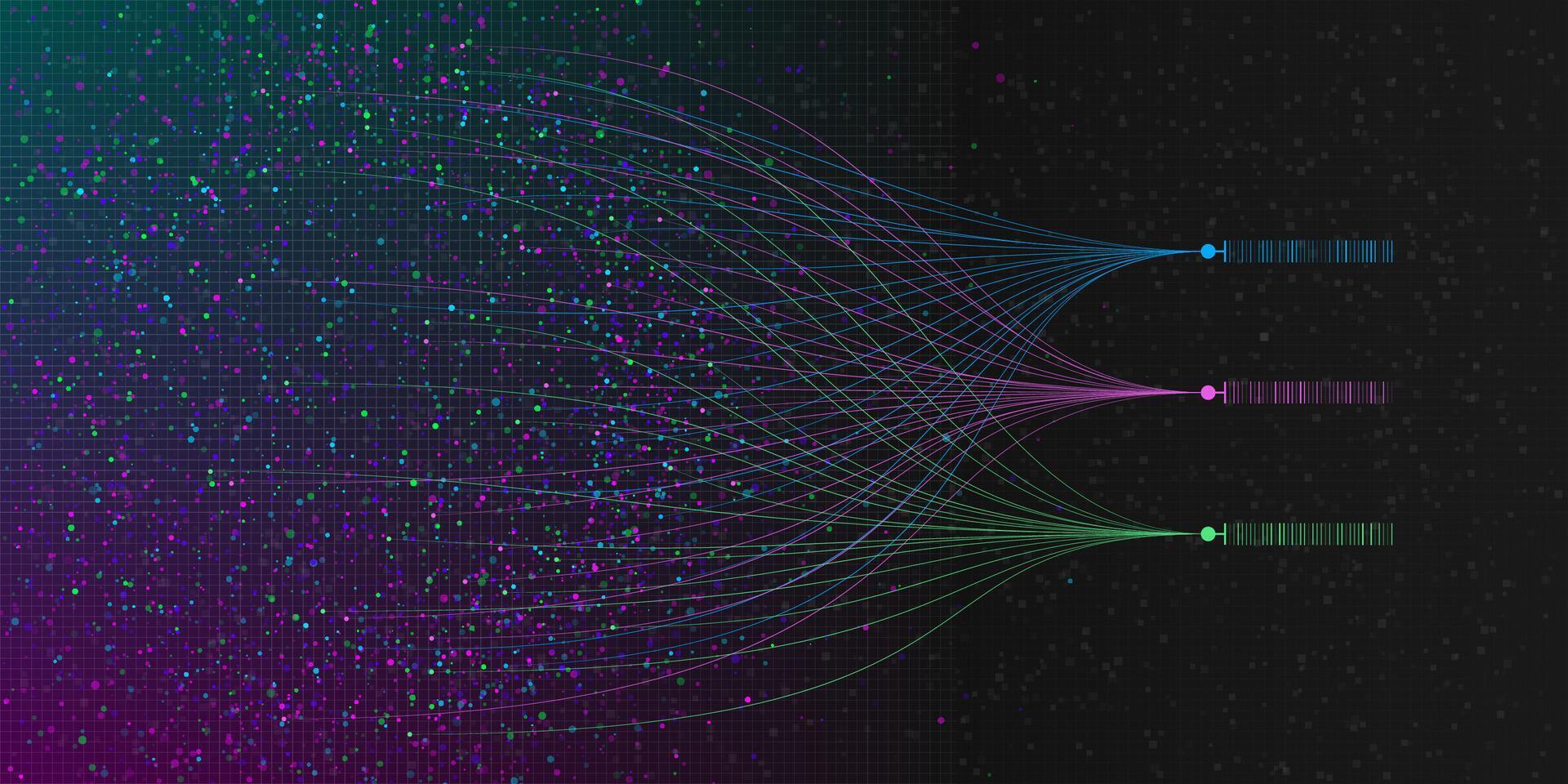 Big data visualization. vector