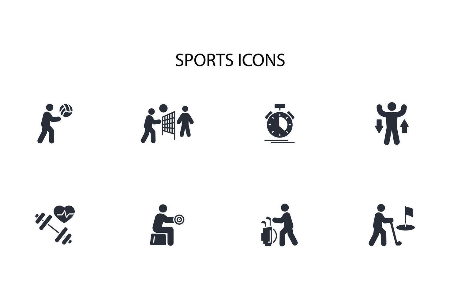 Sports icon set..Editable stroke.linear style sign for use web design,logo.Symbol illustration. vector