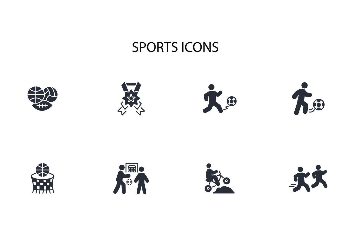 Sports icon set..Editable stroke.linear style sign for use web design,logo.Symbol illustration. vector