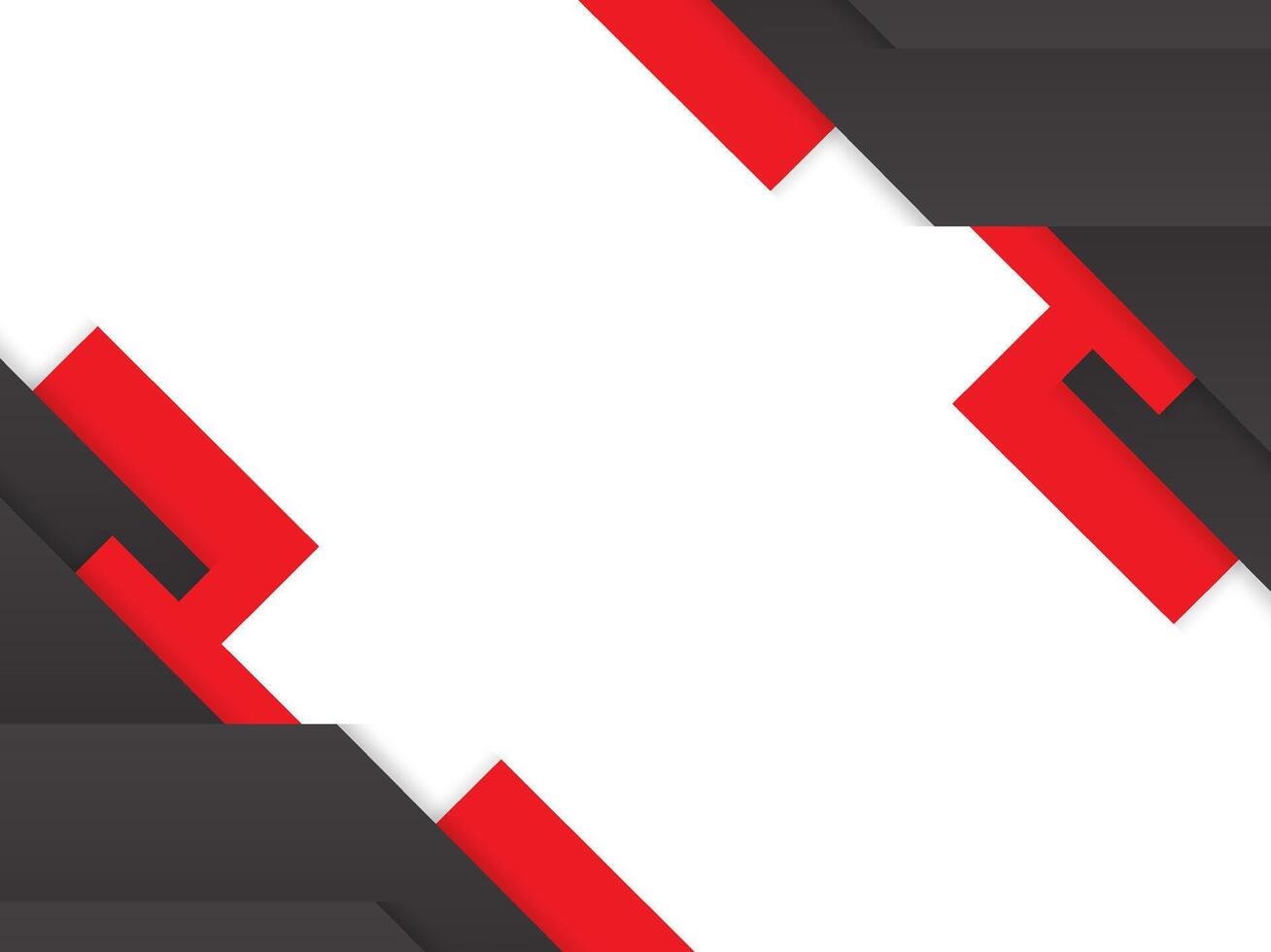 Modern red and black abstract vector