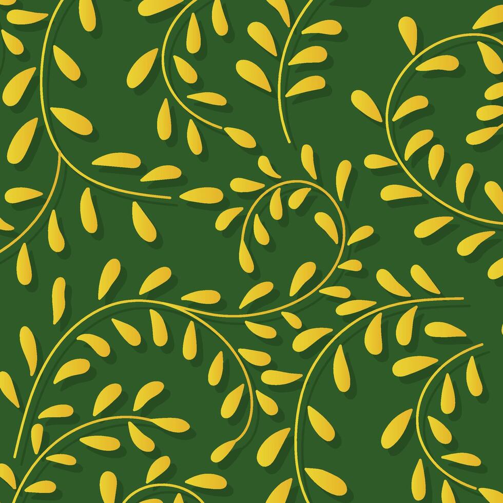 old green gradient leaf decoration wallpaper background vector