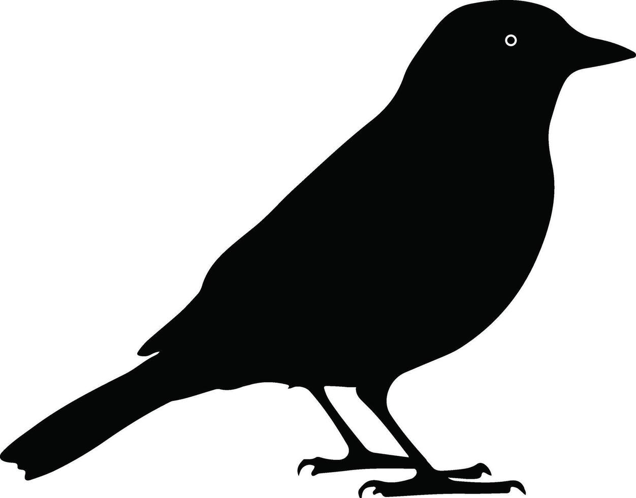 silhouette image of a bird vector