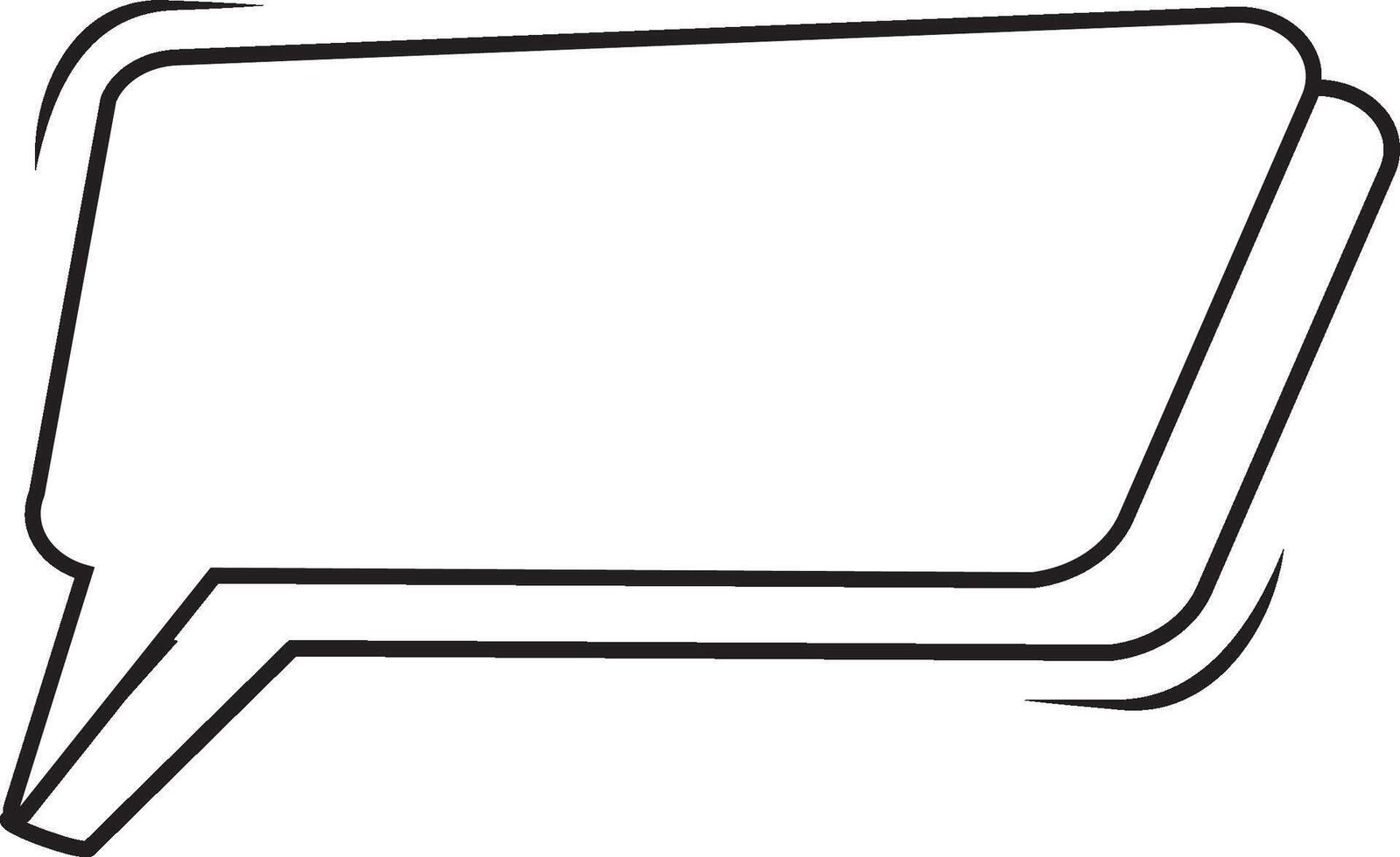 hand drawn speech bubble, ellements illustration vector