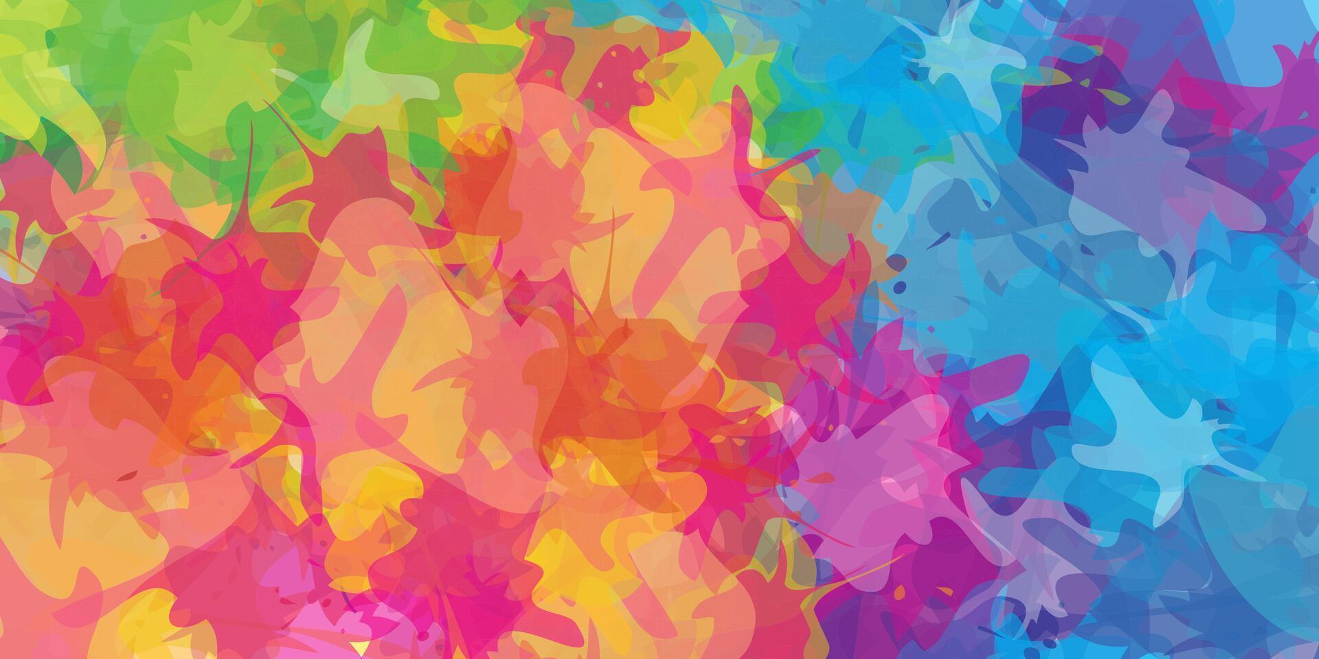 Abstract rainbow splashes background design. vector