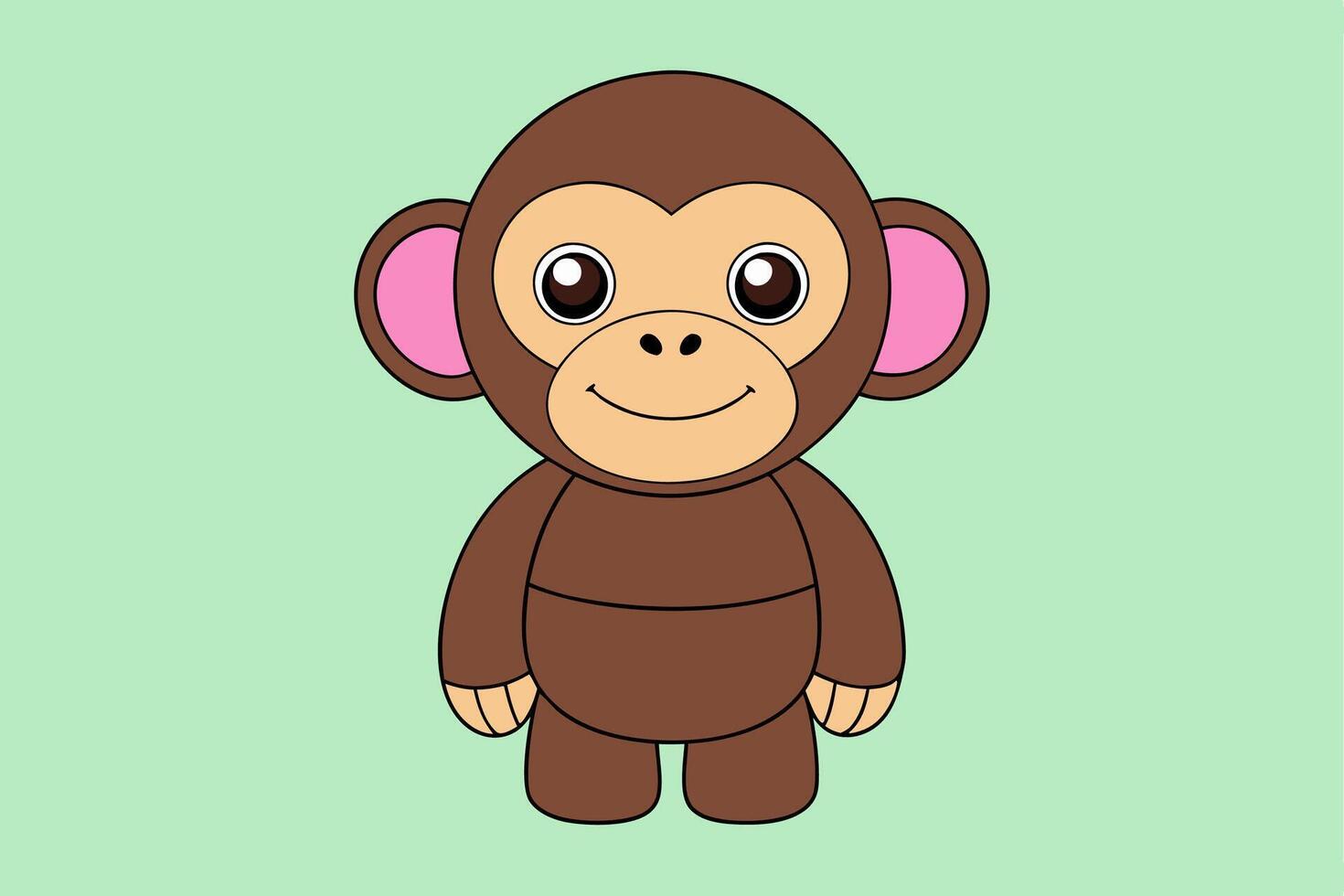 Stunning Chimpanzee Graphic Design Element for Creative Projects, Perfect for digital and print use. vector