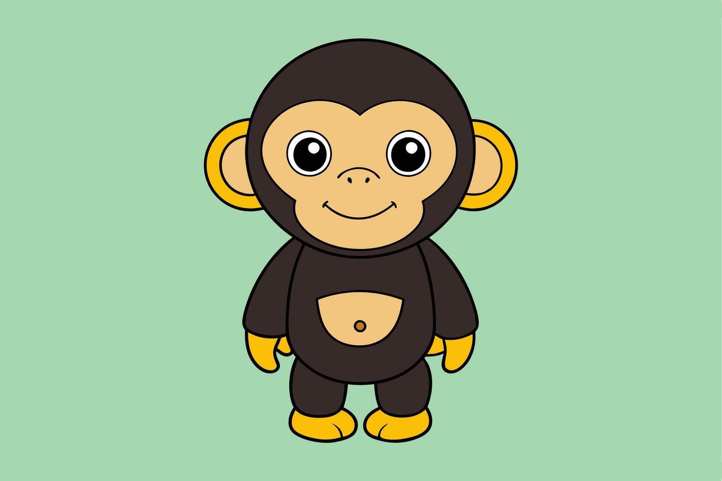 Stunning Chimpanzee Graphic Design Element for Creative Projects, Perfect for digital and print use. vector