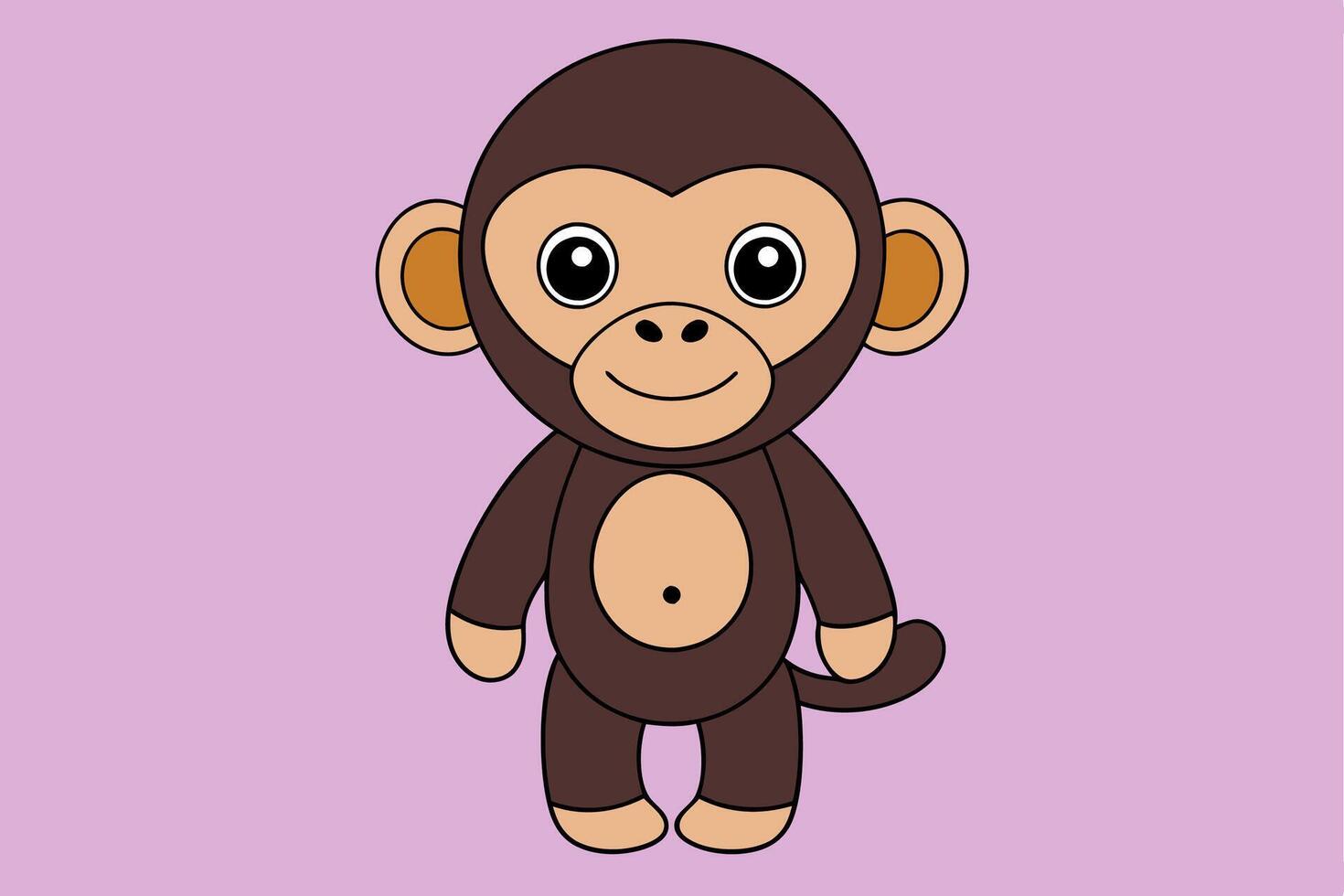 Stunning Chimpanzee Graphic Design Element for Creative Projects, Perfect for digital and print use. vector