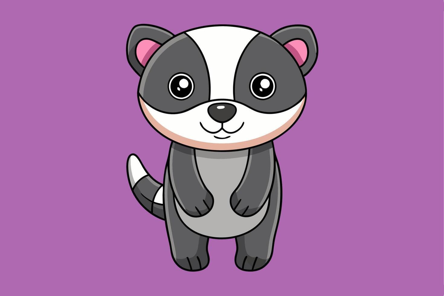 Stunning Badger Graphic Design Element for Creative Projects. Perfect for digital and print use. vector