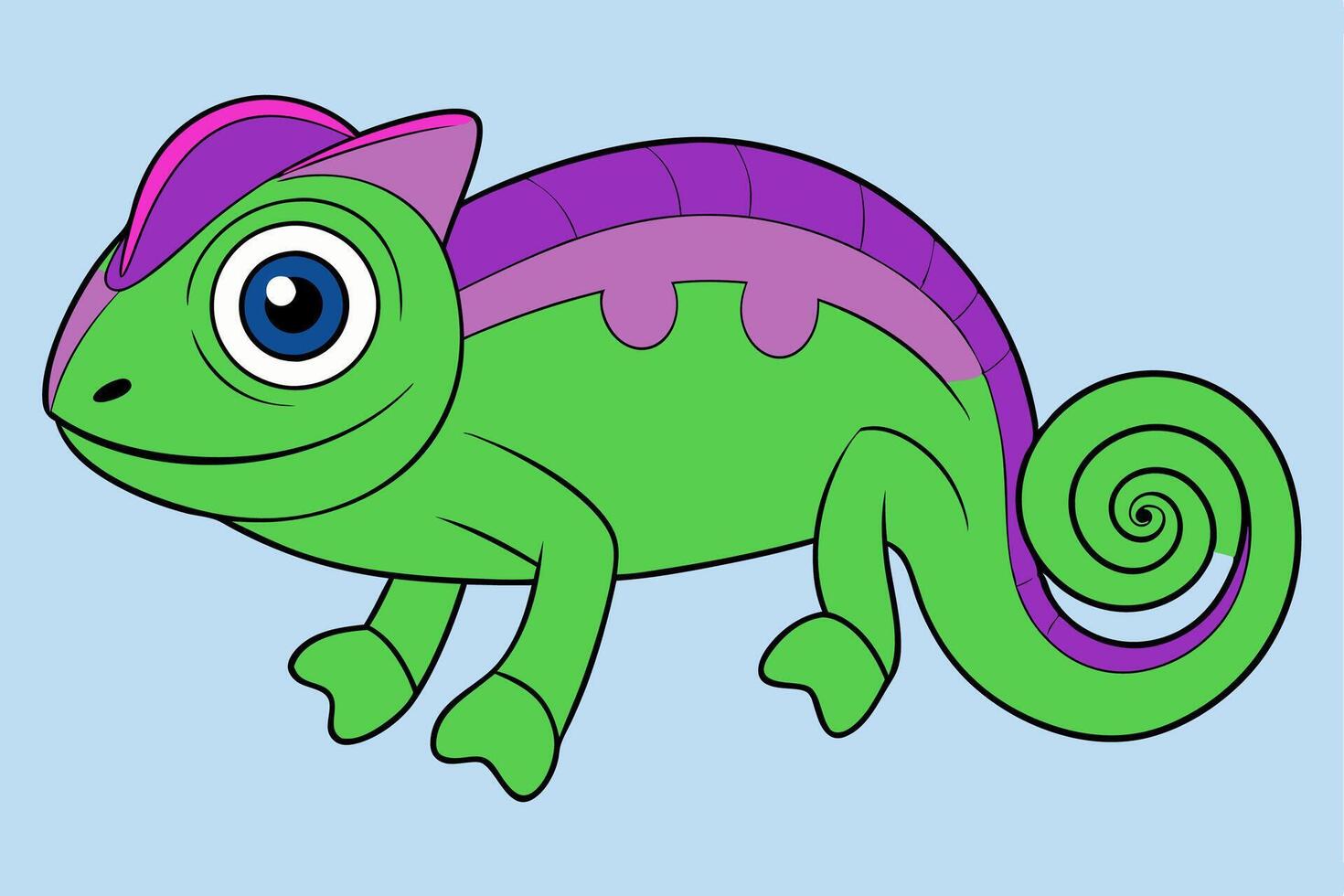 Stunning Chameleon Graphic Design Element for Creative Projects, Perfect for digital and print use. vector