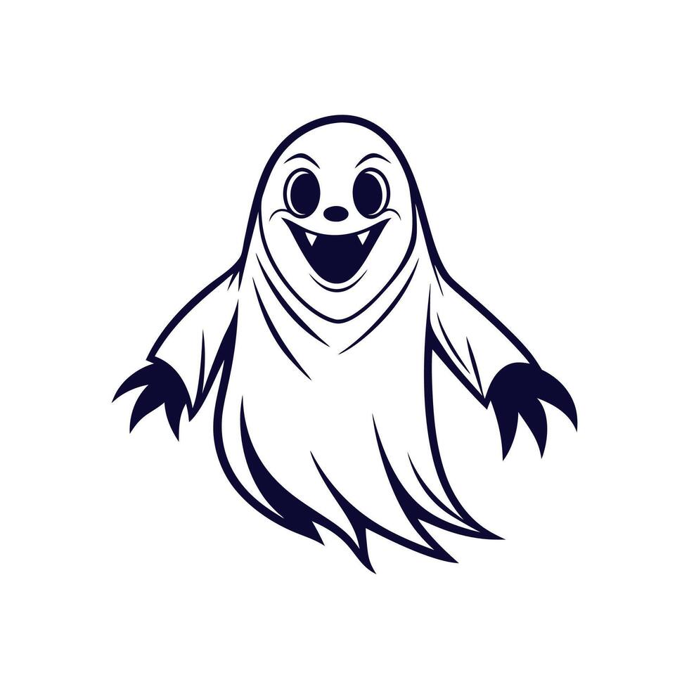 Halloween spooky Clip art isolated illustration on a white background vector