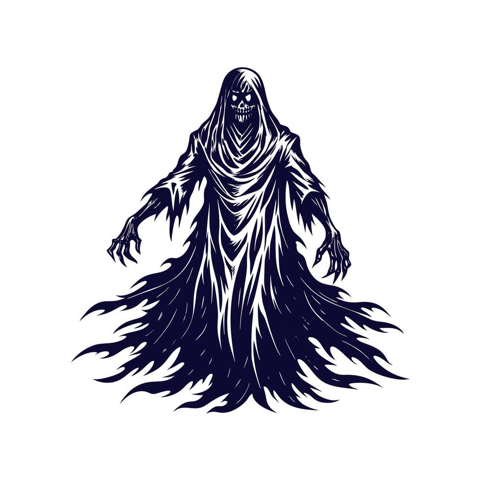 Halloween spooky Clip art isolated illustration on a white background vector