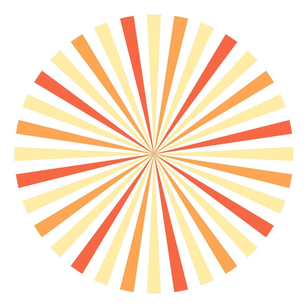 Retro Sunburst clipart Element Decoration vector