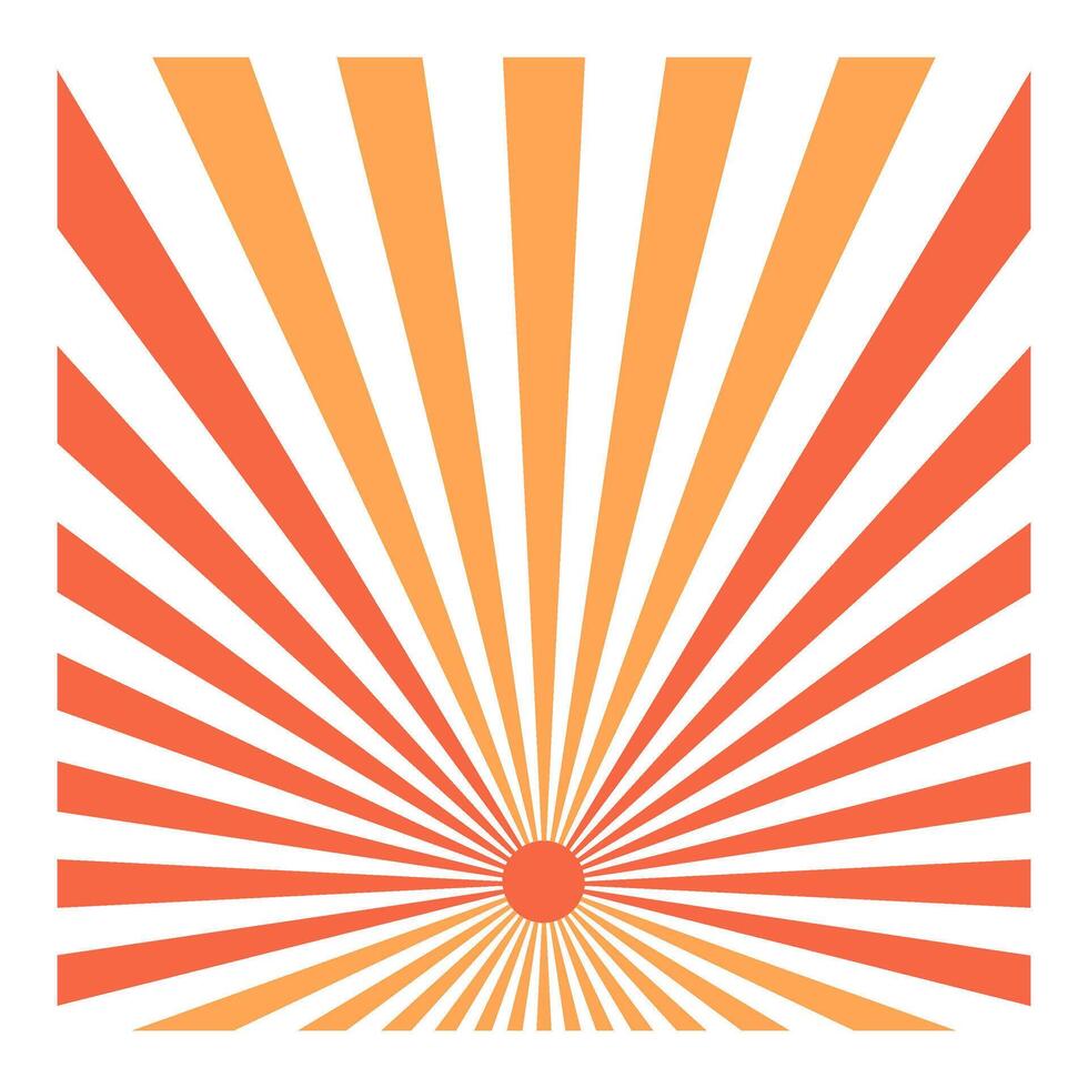Retro Sunburst clipart Element Decoration vector