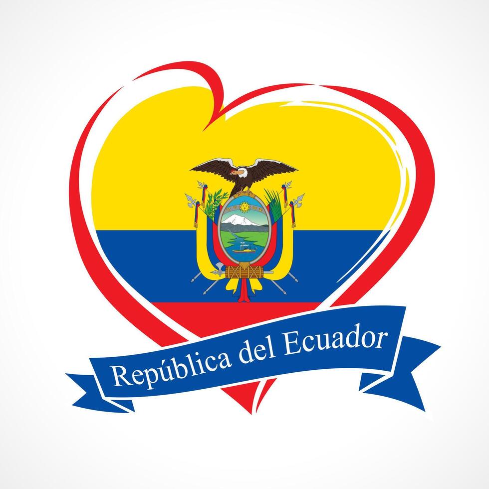 Creative Ecuadorian logo. T shirt design. Political icon. vector