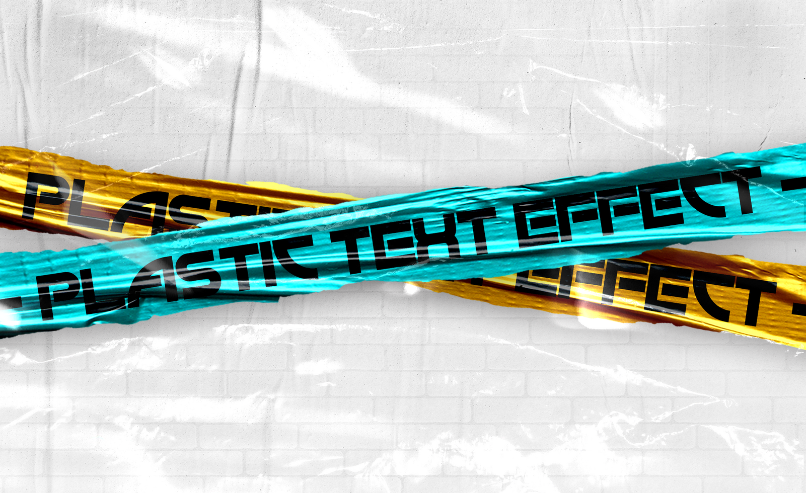 Plastic Text Effect psd