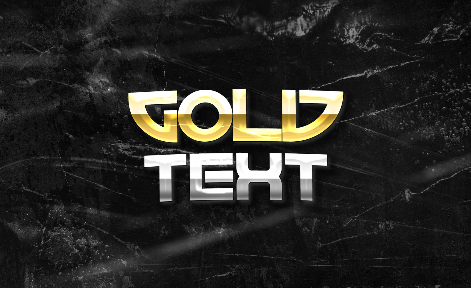 Gold Text Effect psd