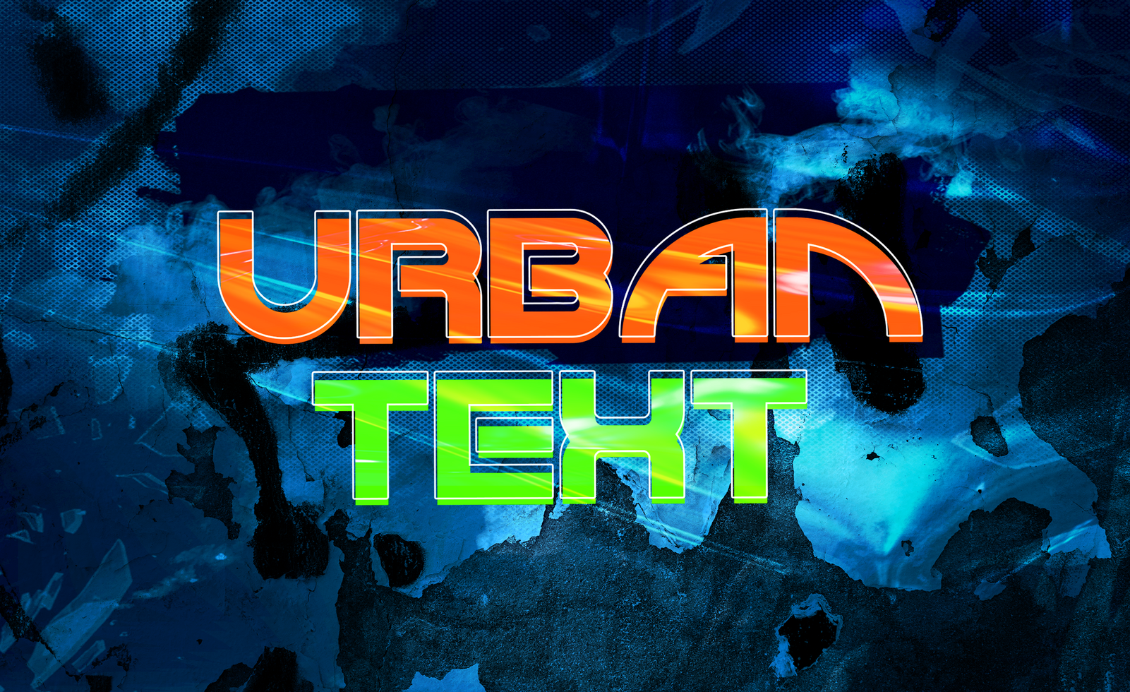 Double Text Effect psd