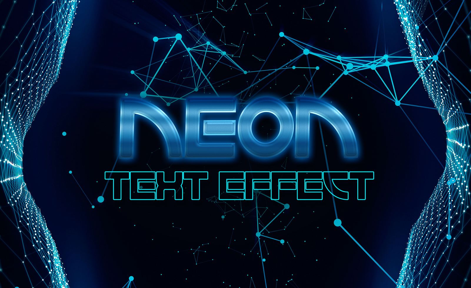 Neon Text Effect psd