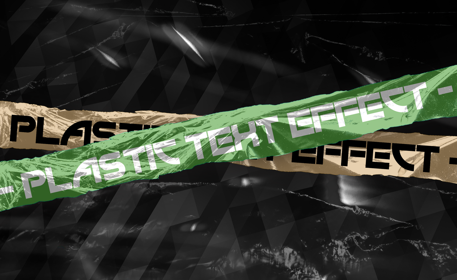Plastic Text Effect psd