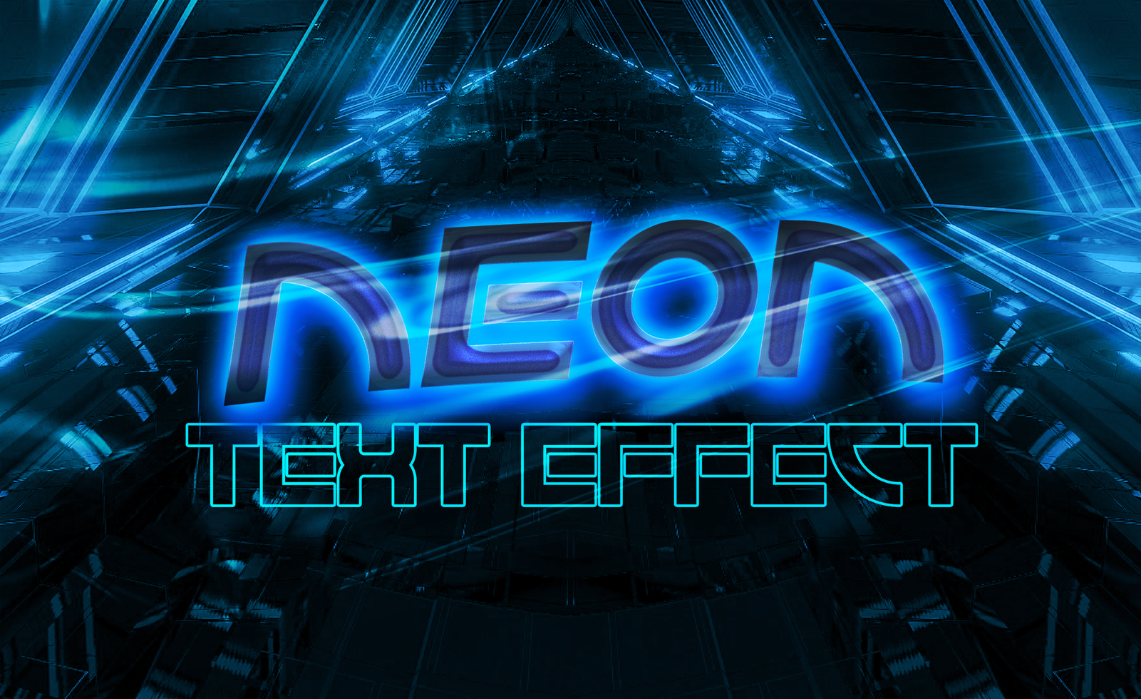 Neon Text Effect psd
