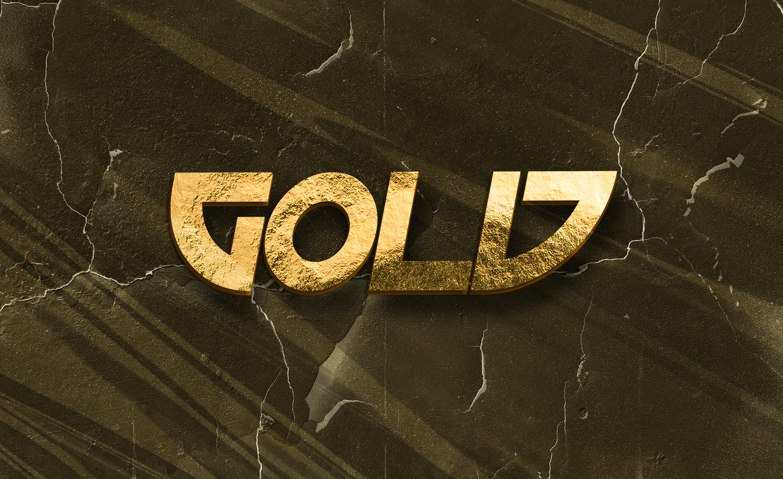 Gold Text Effect psd
