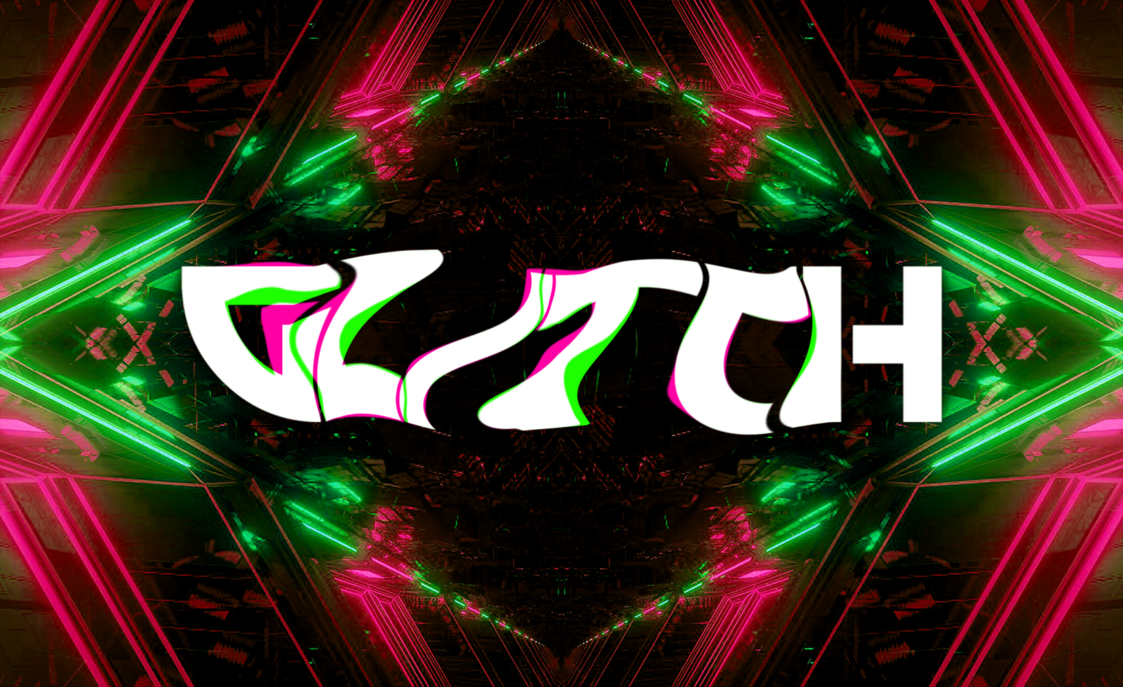 Glitch Text Effect psd