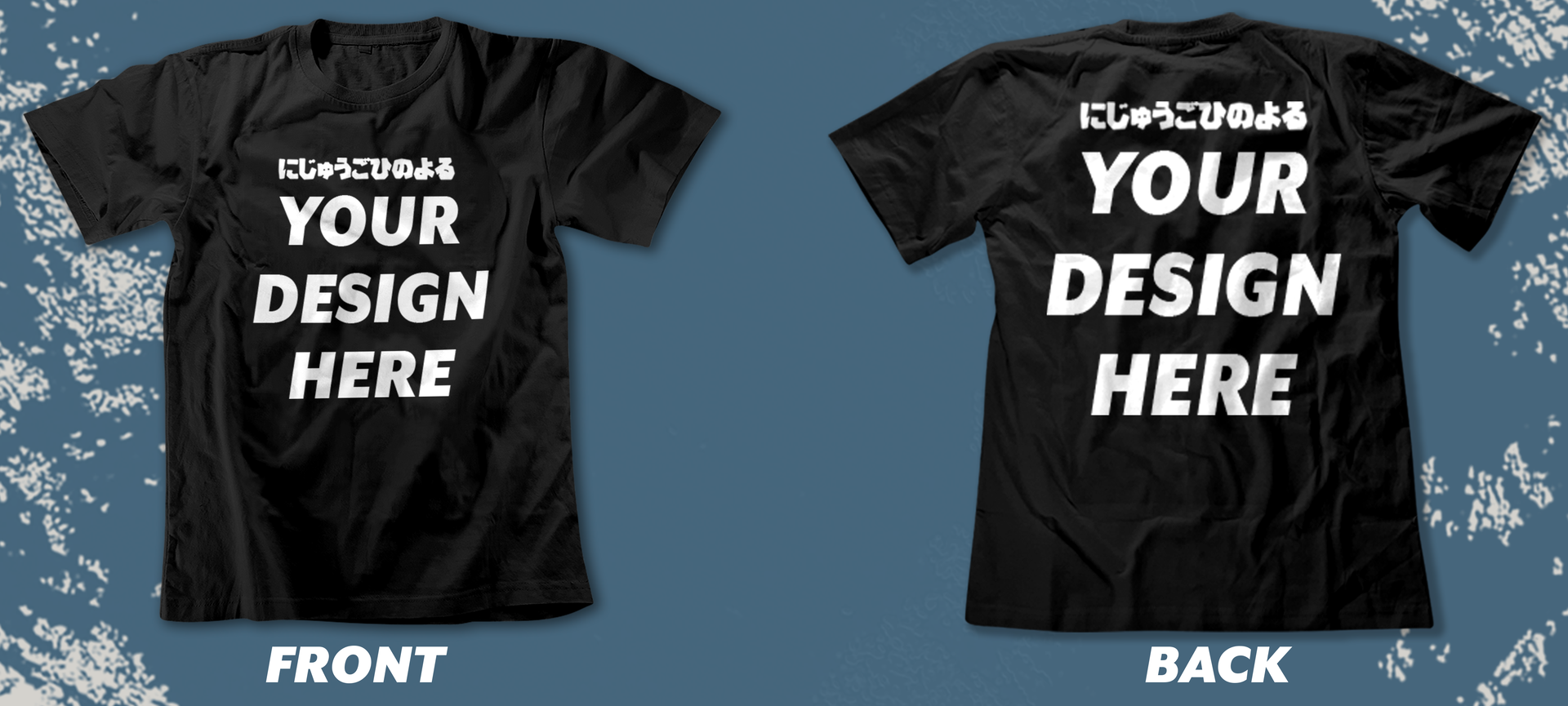 Black White T-shirt Mockup High Quality editable color psd