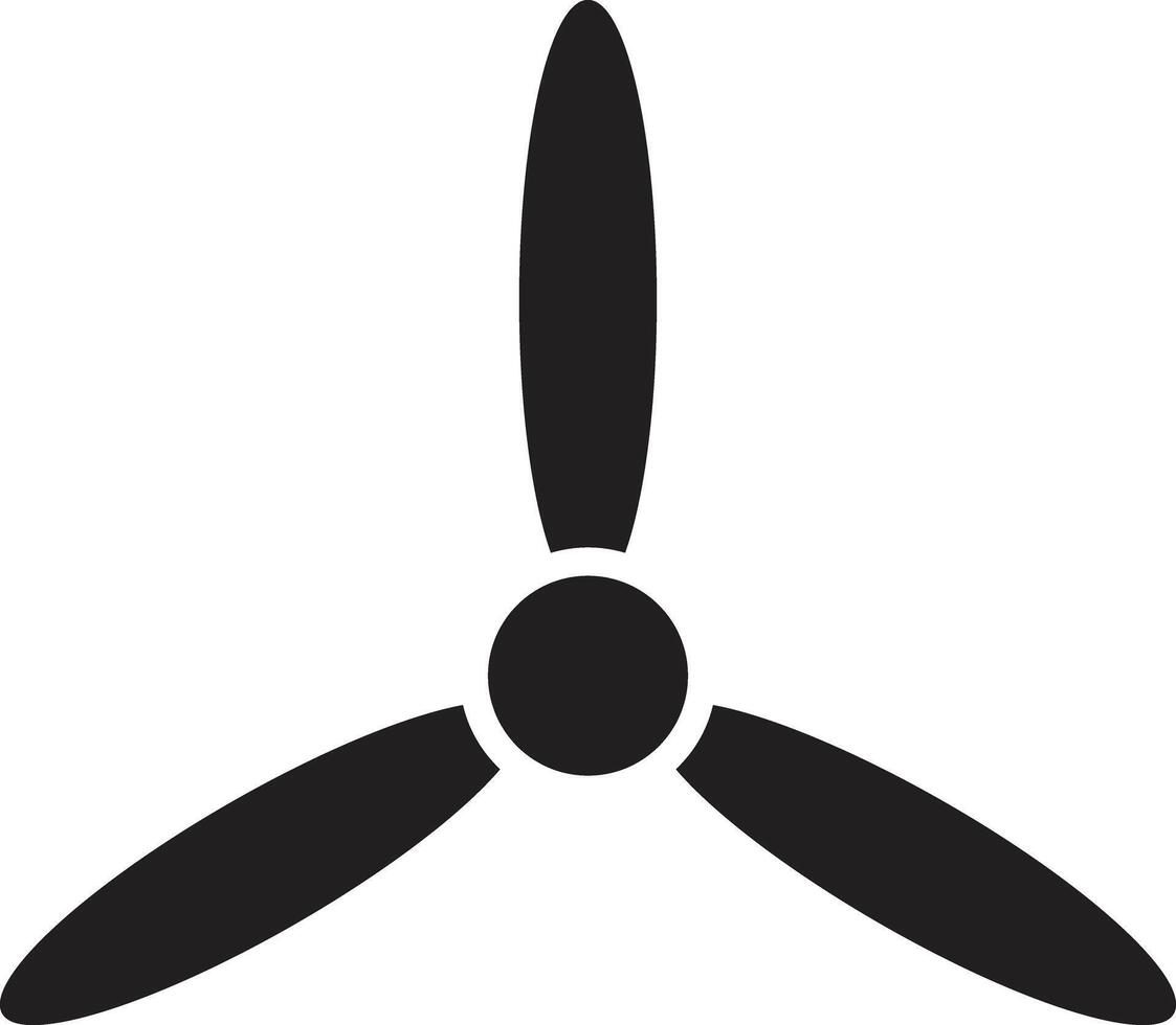 Fan icon isolated on white background . Propeller icon . Wind turbine icon vector
