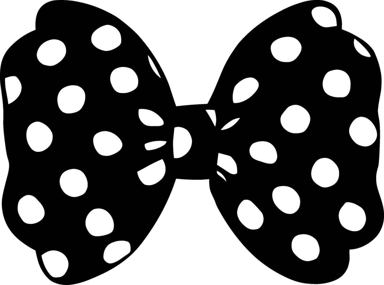 Polka Dot Bow vector