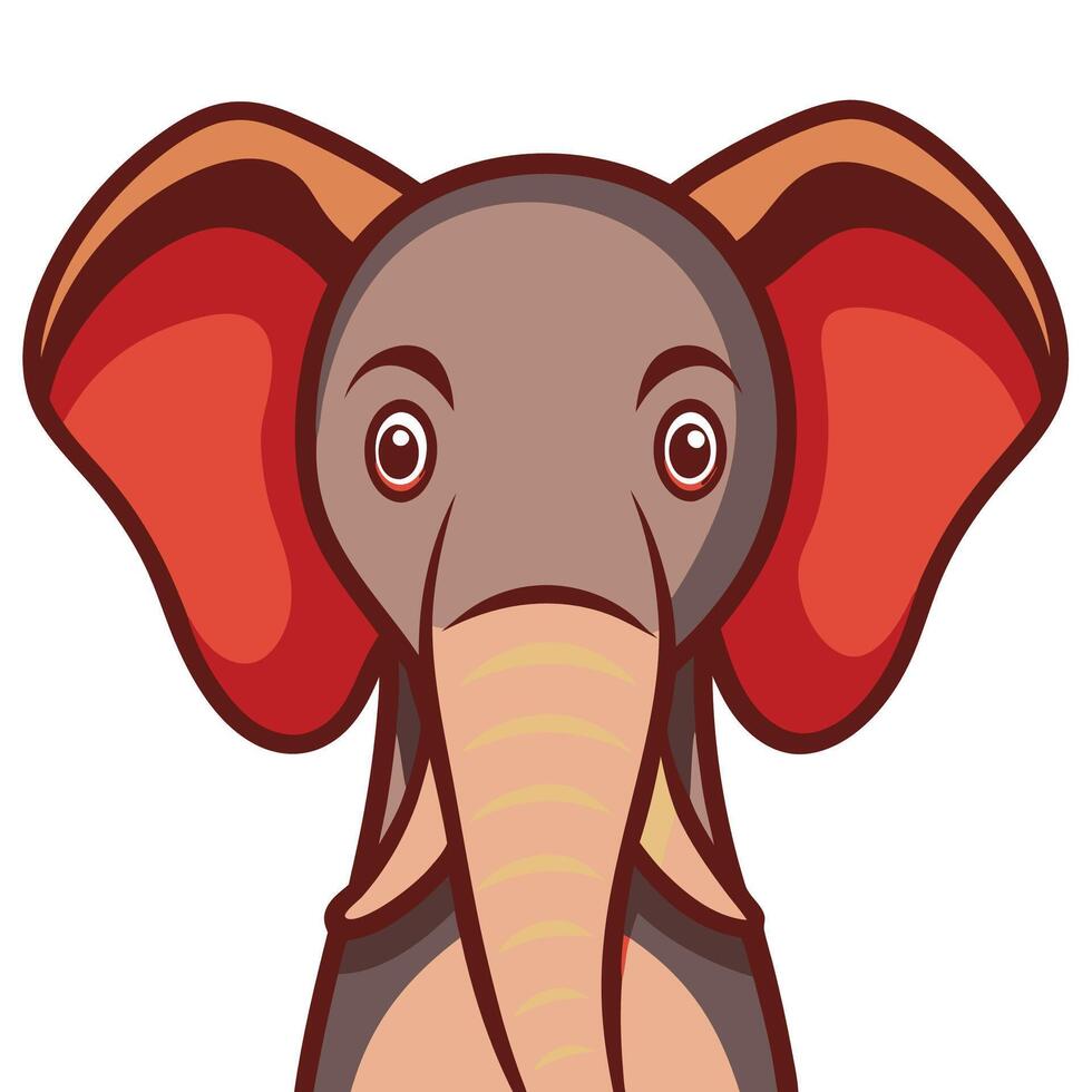 Elephant art illustration vector
