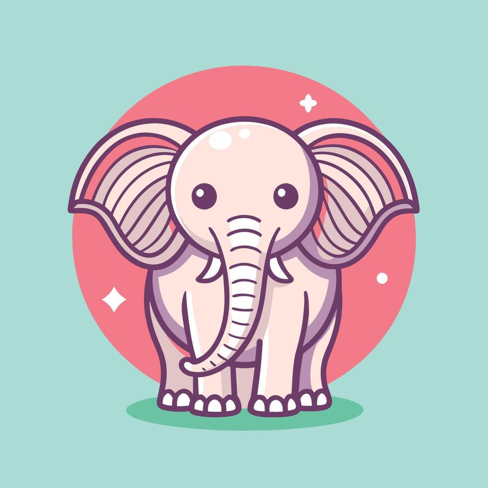 Elephant art illustration vector
