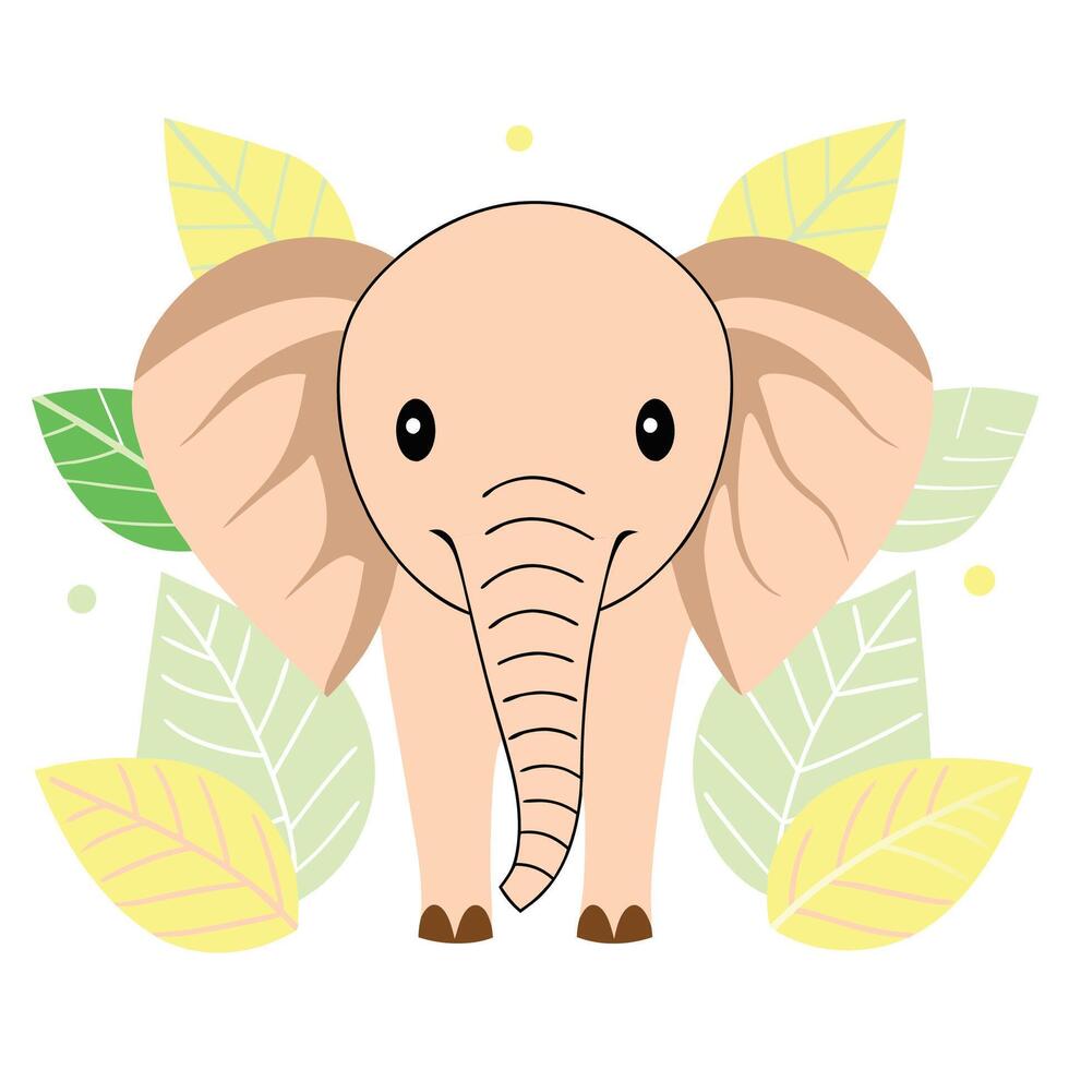 Elephant art illustration vector