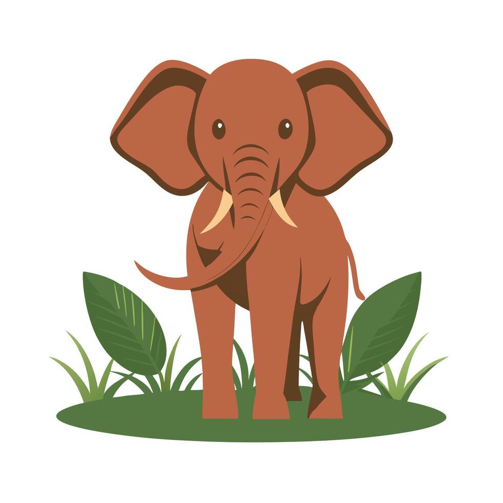 Elephant art illustration vector