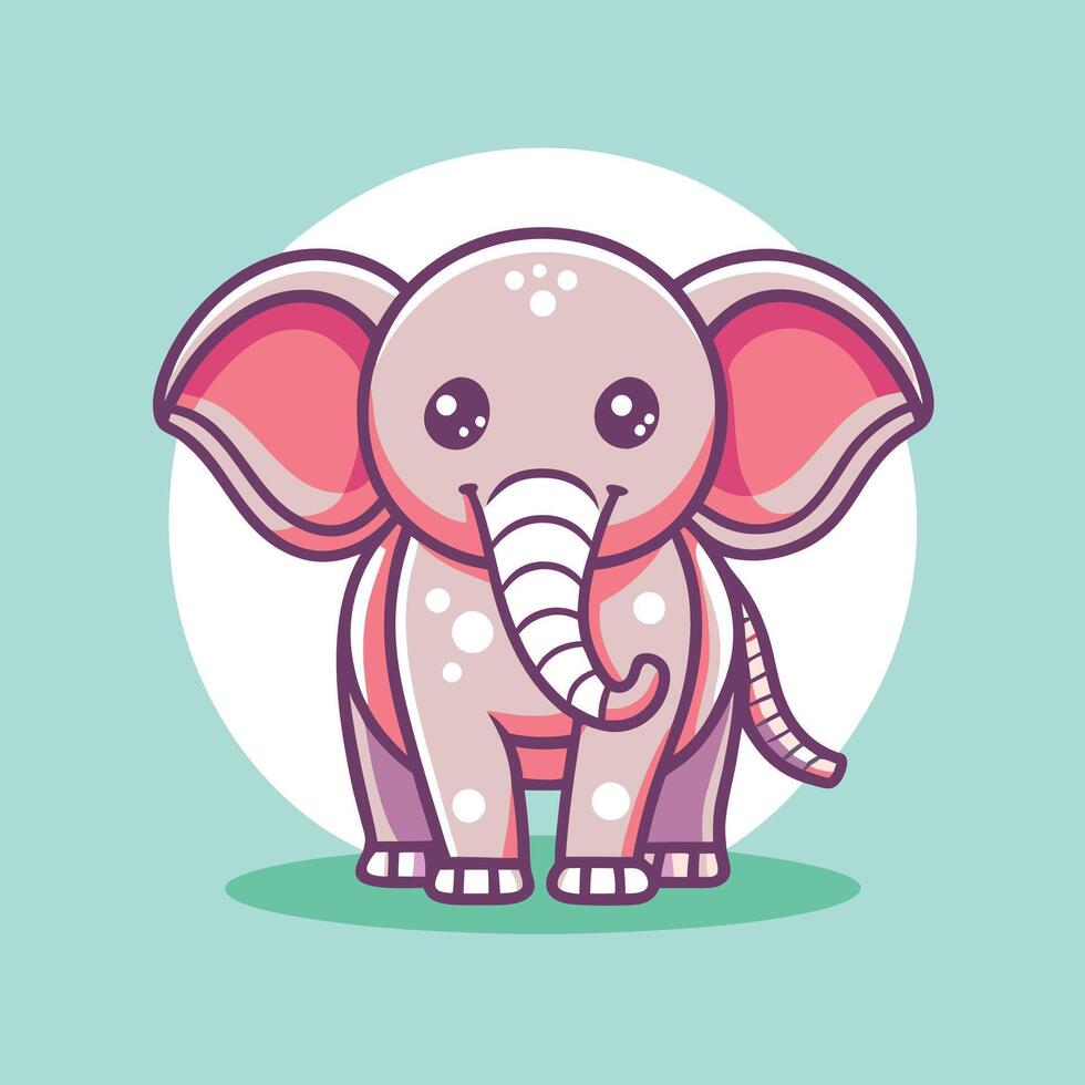 Elephant art illustration vector