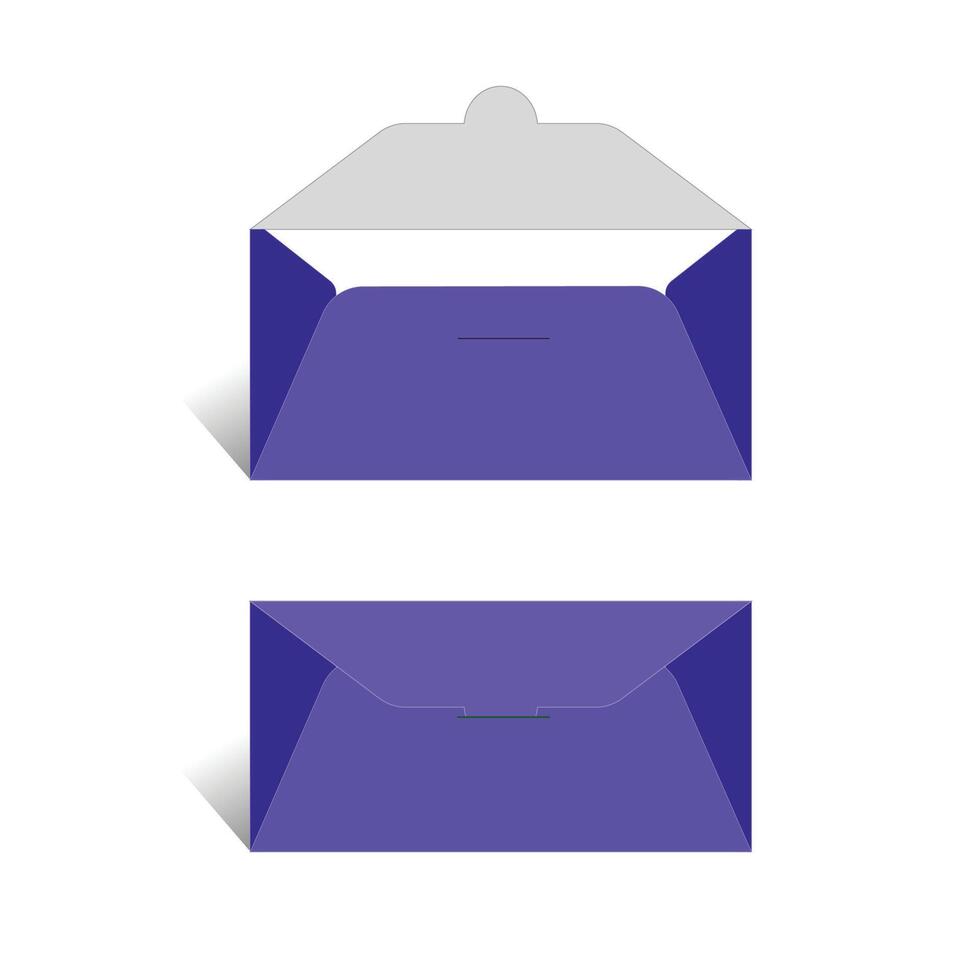 Envelope 3D template design, 3D Envelope, vector