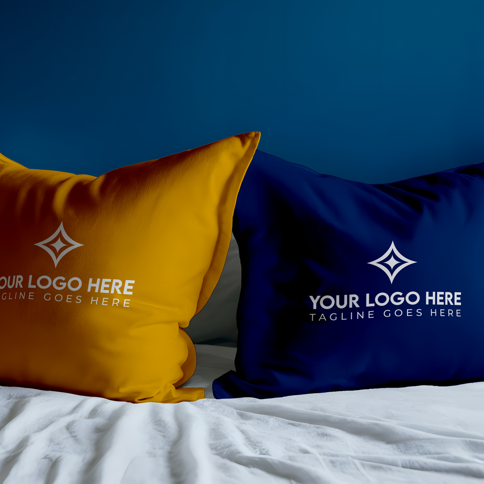 Two Pillows Mockup File psd
