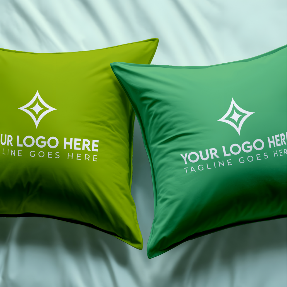 Two Pillows Mockup File psd