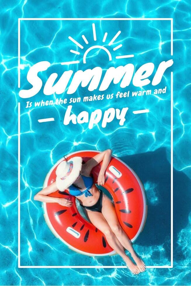 Summer Quotes Pinterest Graphic template