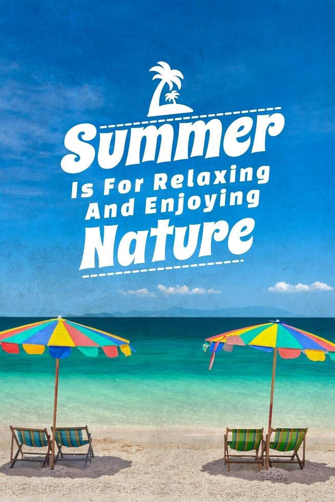 Summer Quotes Pinterest Graphic template