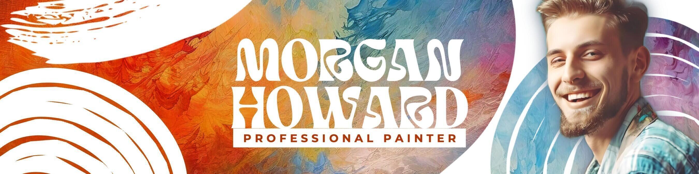 Colorful Painter Linkedin Banner template