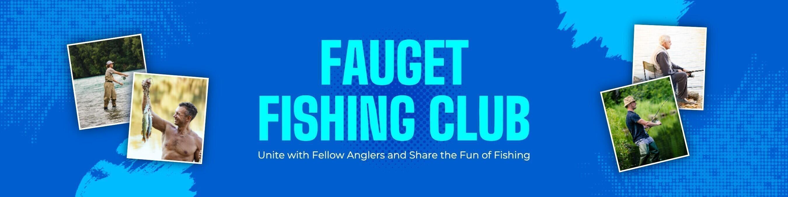 blue modern fishing club linkedin banner template
