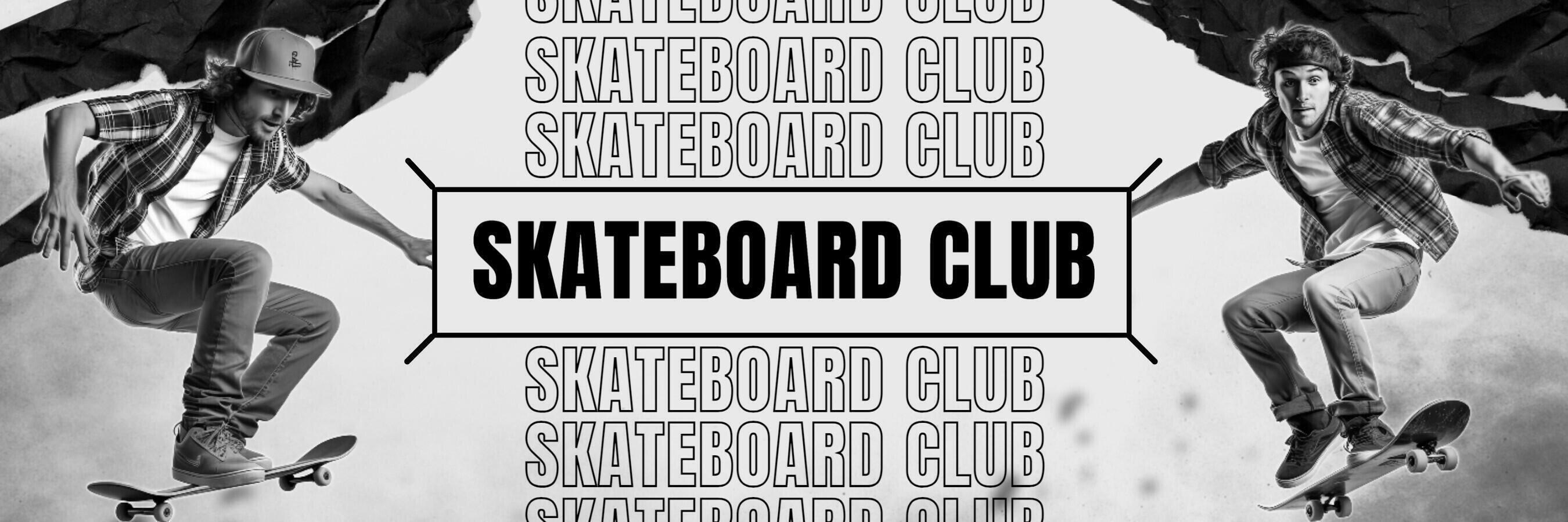 Skateboard Club Twitter Header Template