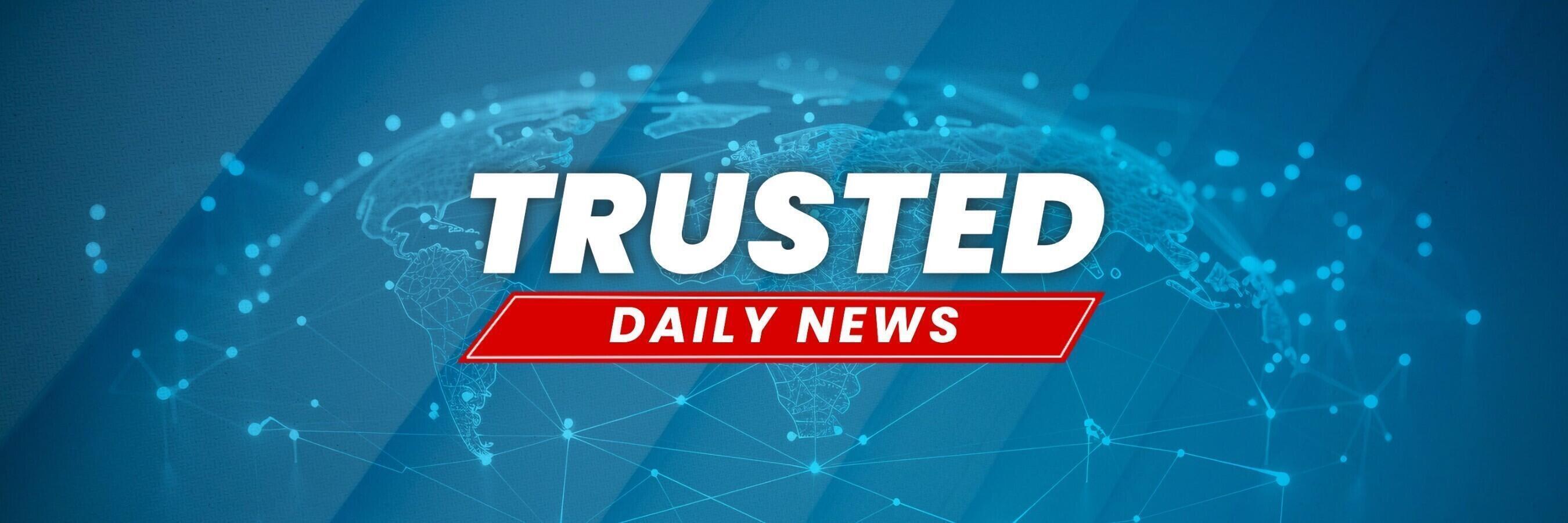 Blue and Red Modern News Twitter Header template