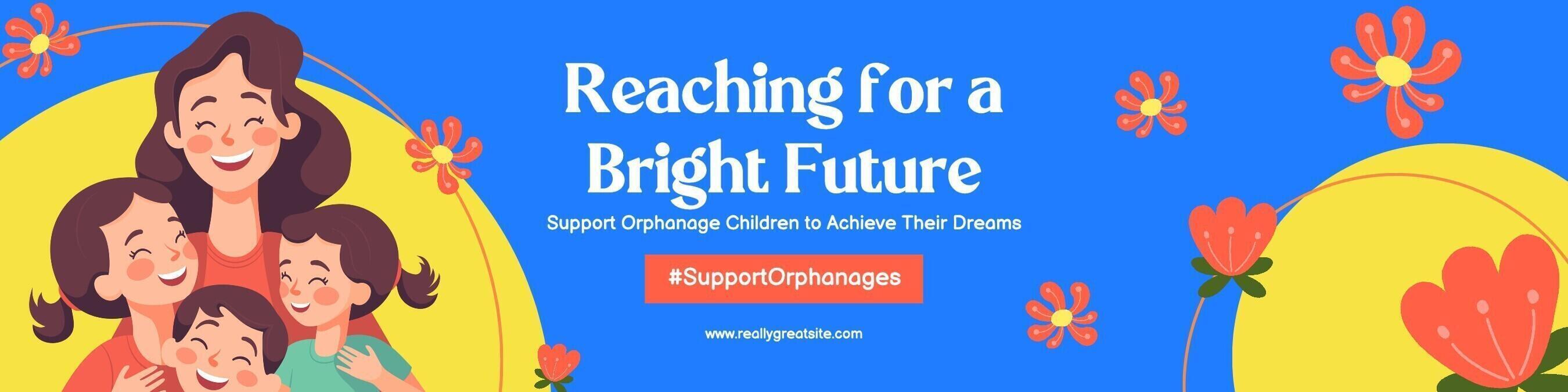 Linkedin Banner -  Support Orphanage template