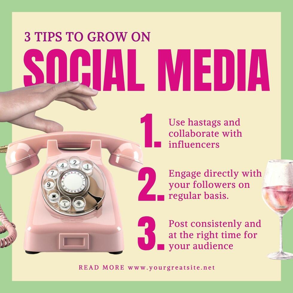 linkedin post tips and trick social media template