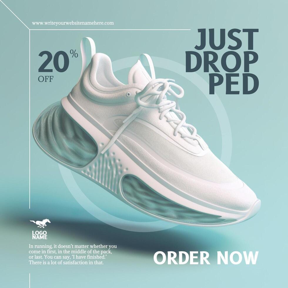 New Running Shoes Product Update Instagram Post template