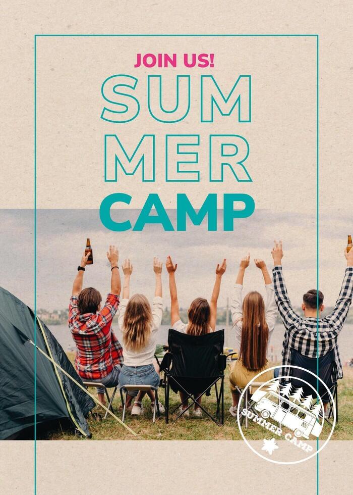 Summer Camp Card template