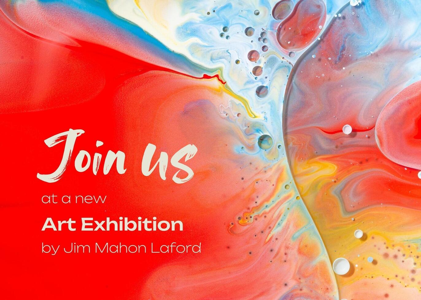 Art Exhibition Invitation Card template