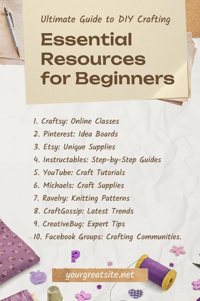 Ultimate Guide to DIY Crafting for Beginners template