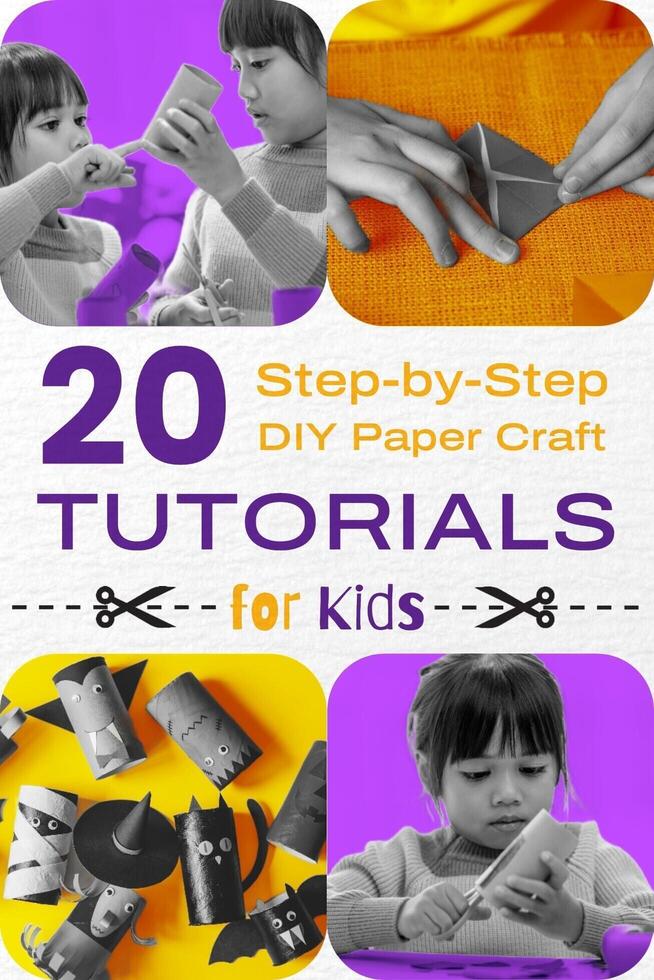 Pinterest 20 Step-by-Step DIY Paper Craft Tutorial Pins Template